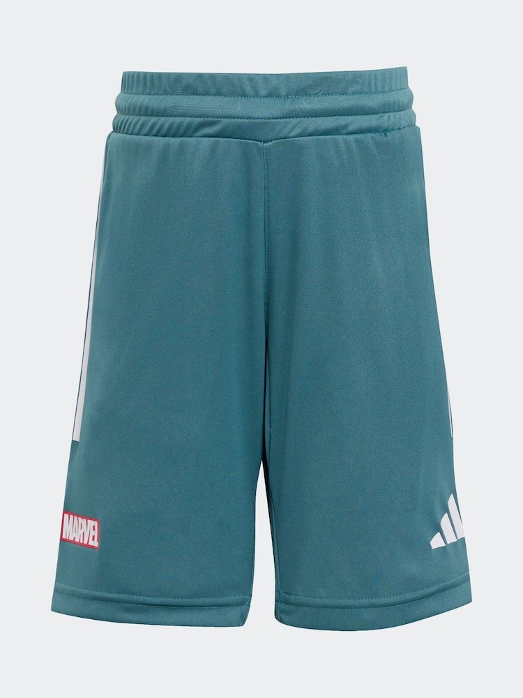 adidas Green Marvel Spider-Man Infant Kids T-Shirt and Shorts Set - Image 8 of 8 adidas Green Marvel Spider-Man Infant Kids T-Shirt and Shorts Set - Image 8 of 8