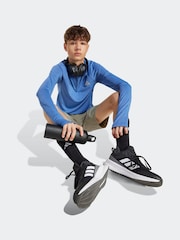adidas Blue All Sports Favorite 1/4 Zip Long Sleeve Long-Sleeve Top Kids - Image 4 of 6