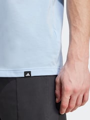 adidas Blue Climacool Vintage Training Graphic Print T-Shirt - Image 3 of 6