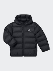 adidas Black Synthetic Down Little Kids Jacket - Image 1 of 1
