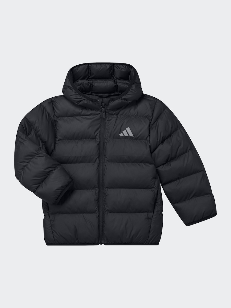 adidas Black Synthetic Down Little Kids Jacket - Image 1 of 1
