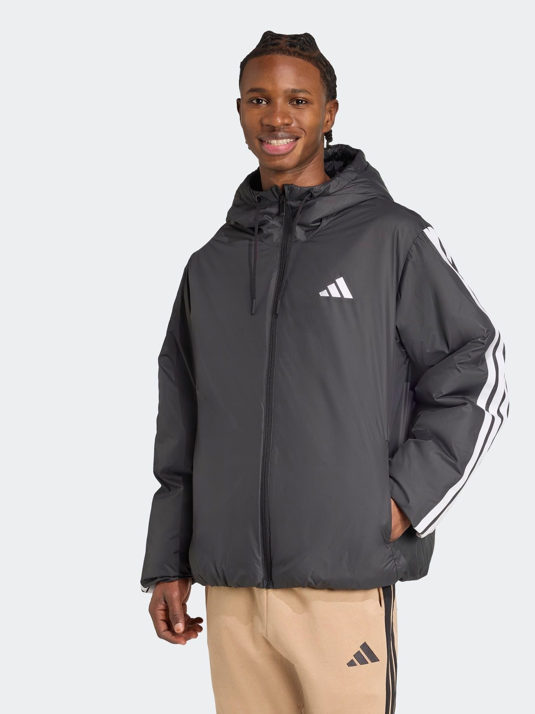 ジャケット・アウター asarim Satın al Siyah - adidas Essentials CLIMAWARM 3-Çizgi Yalıtımlı