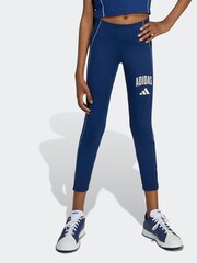 adidas Blue Train Essentials Collegiate Leggings Kids - Image 1 of 6