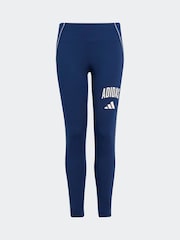 adidas Blue Train Essentials Collegiate Leggings Kids - Image 6 of 6
