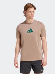 adidas Brown Climacool Category Training Graphic T-Shirt - Image 1 of 6