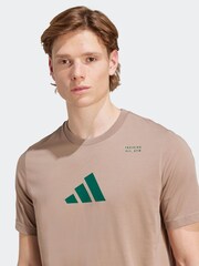 adidas Brown Climacool Category Training Graphic T-Shirt - Image 4 of 6