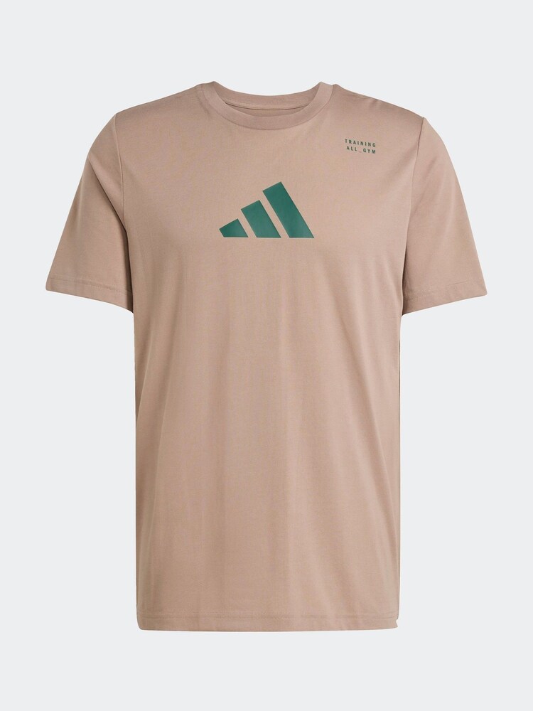 adidas Brown Climacool Category Training Graphic T-Shirt - Image 6 of 6
