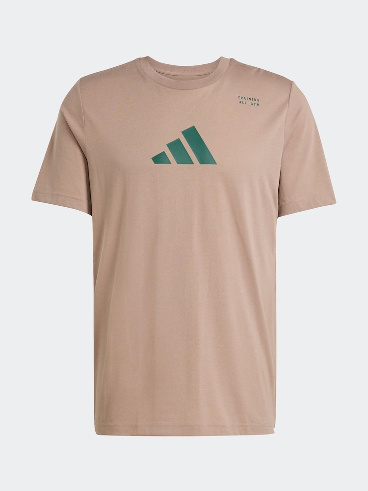 adidas Brown Climacool Category Training Graphic T-Shirt - Image 6 of 6 adidas Brown Climacool Category Training Graphic T-Shirt - Image 6 of 6