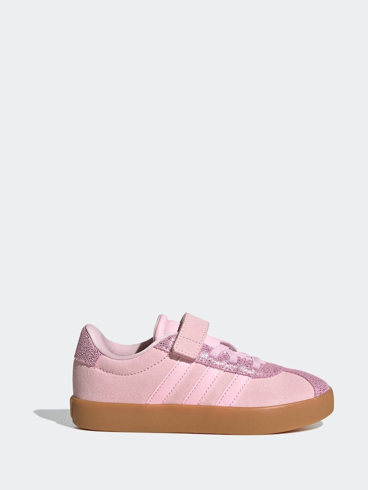 adidas Pink VL Court 3.0 Trainers - Image 1 of 9