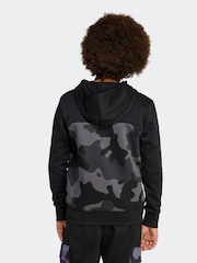 adidas Black Essentials Camo Fleece Hoodie Kids - Image 2 of 6