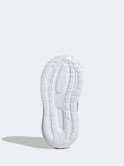 adidas White Kids Runfalcon 5 Dino Print Trainers - Image 7 of 9