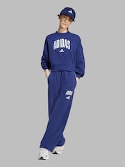 adidas Blue Essentials Collegiate Joggers Kids - Image 3 of 6