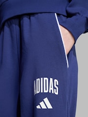 adidas Blue Essentials Collegiate Joggers Kids - Image 4 of 6