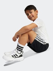 adidas White Off Train Essentials Camo Logo Infant Kids T-Shirt and Shorts Set - Image 5 of 5