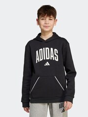 Schwarz - adidas Essentials Collegiate Hoodie Kids - Bild 1 von 5