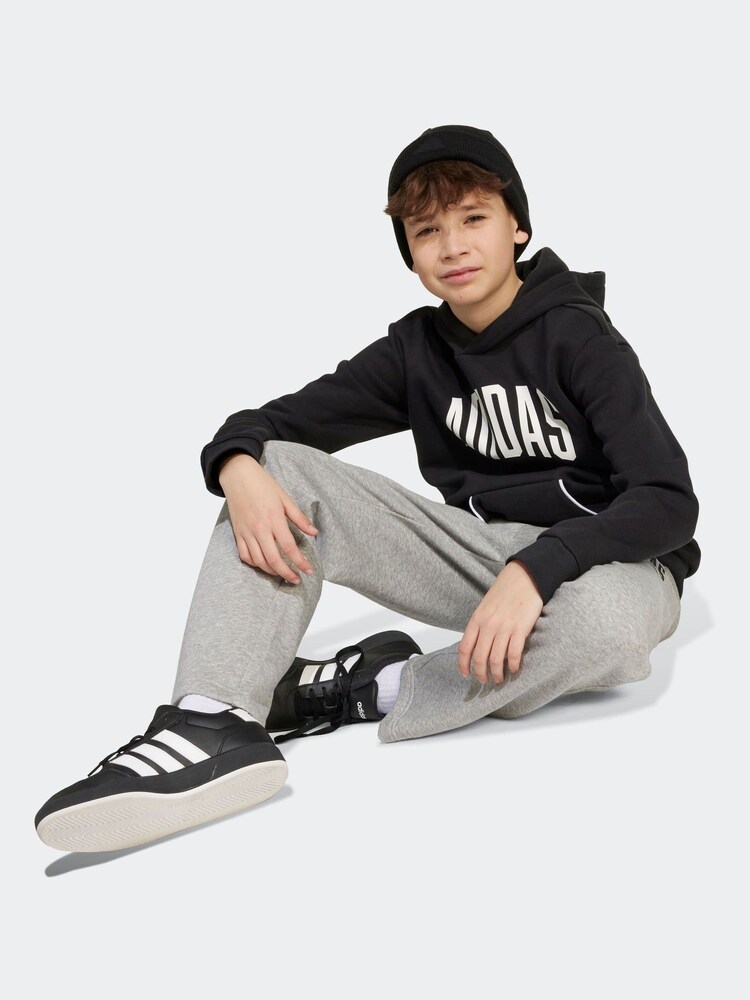Schwarz - adidas Essentials Collegiate Hoodie Kids - Bild 5 von 5