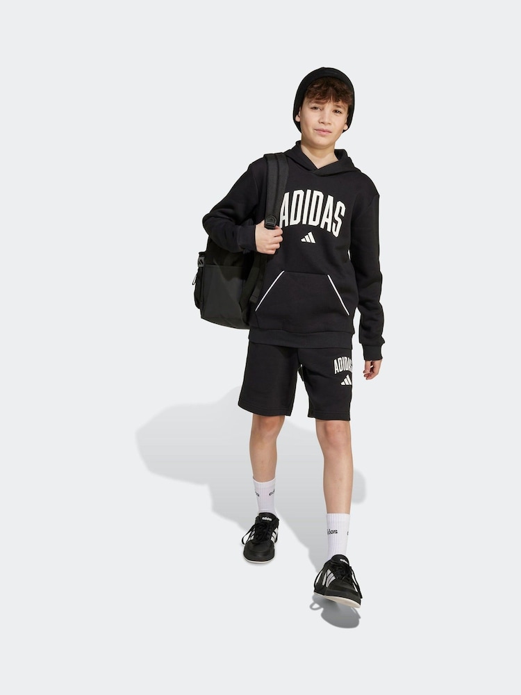 adidas Black Essentials Collegiate Hoodie & Short  Kids - Image 1 of 4