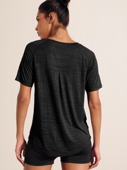 Black Crew Neck Lightweight Short Sleeve T-Shirt - Image 2 of 3
