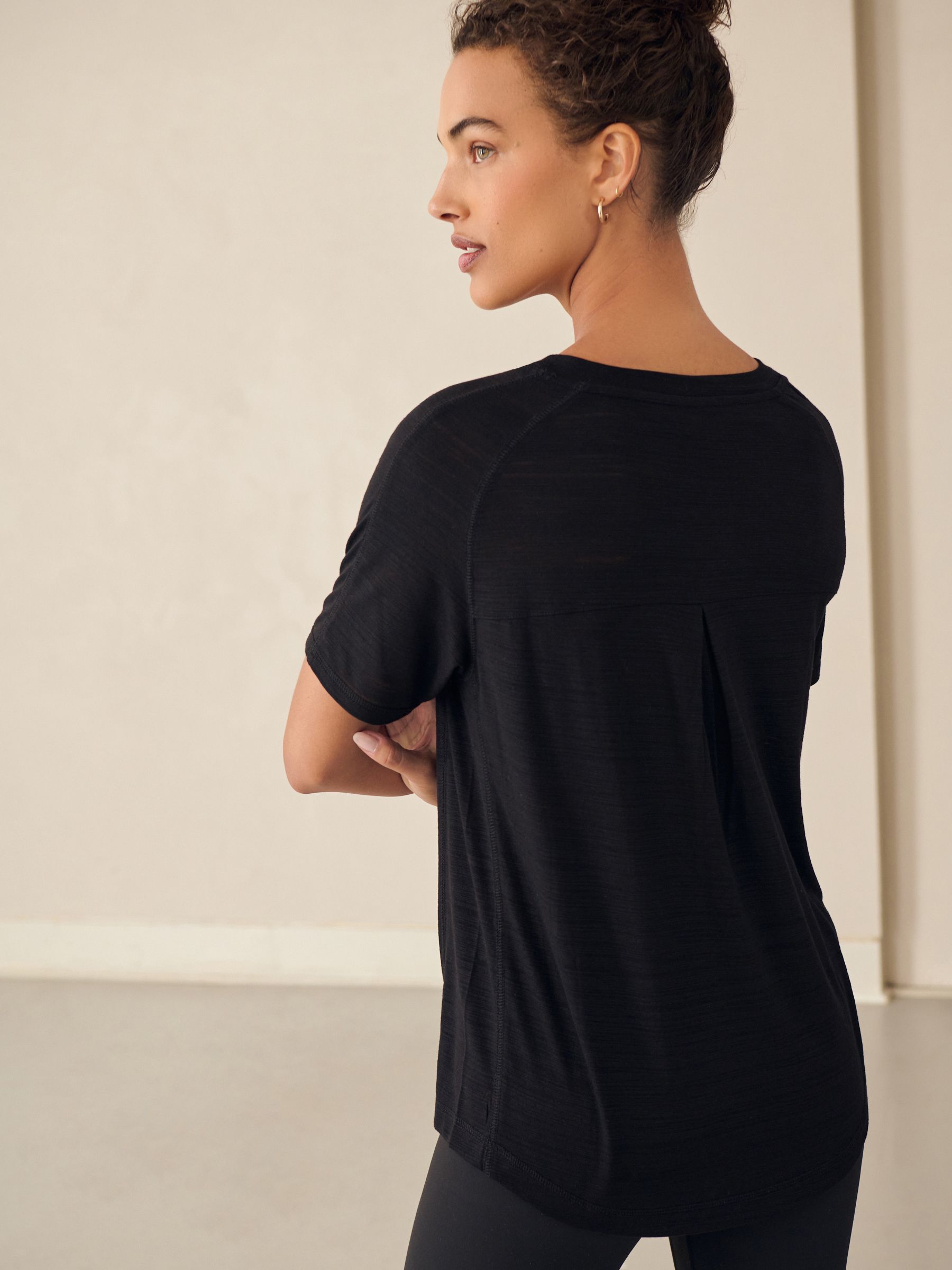 Buy Black Active Crew Neck Lightweight Short Sleeve T Shirt From Next Qatar Buy Black Active Crew Neck Lightweight Short Sleeve T Shirt From Next Qatar