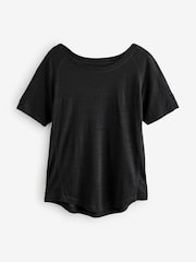 Black Active Crew Neck Lightweight Short Sleeve T-Shirt - Image 5 of 7
