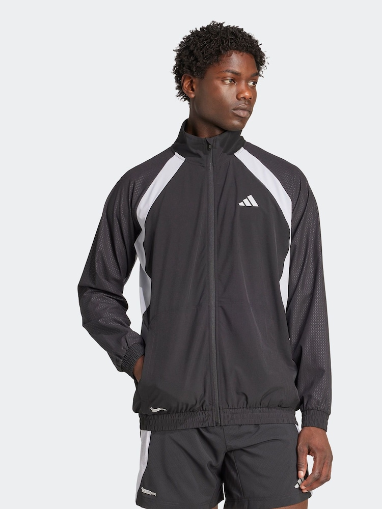 adidas Black Tech Apparel Sweat Top - Image 1 of 6