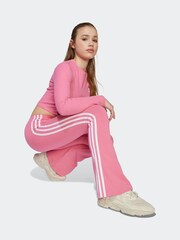 adidas Originals Pink Flare Kids Leggings - Image 4 of 6