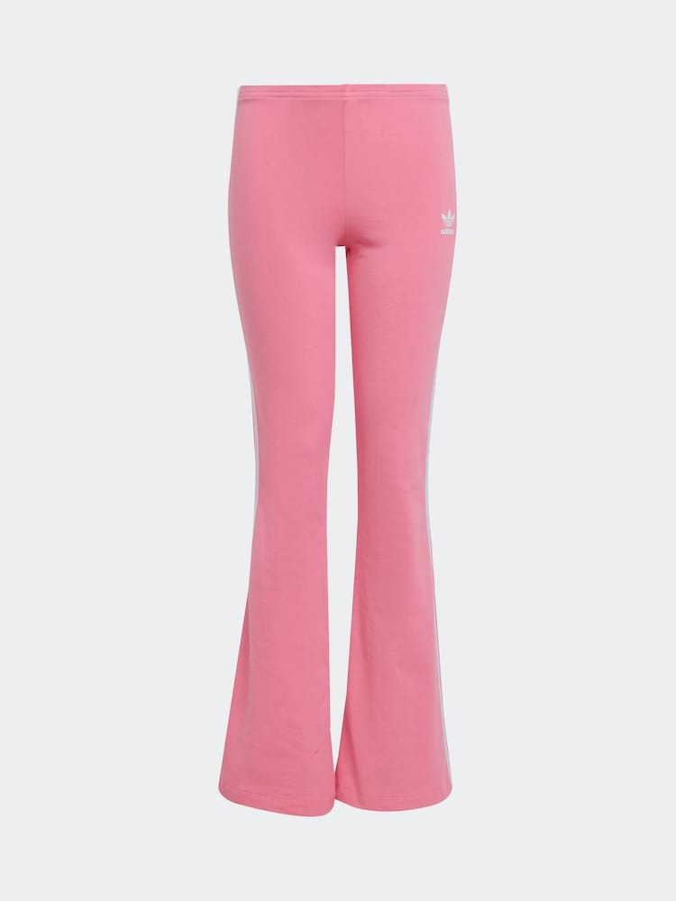 adidas Originals Pink Flare Kids Leggings - Image 6 of 6