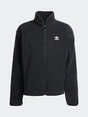 adidas Originals Black Trefoil Essentials Teddy Fleece - Image 6 of 6