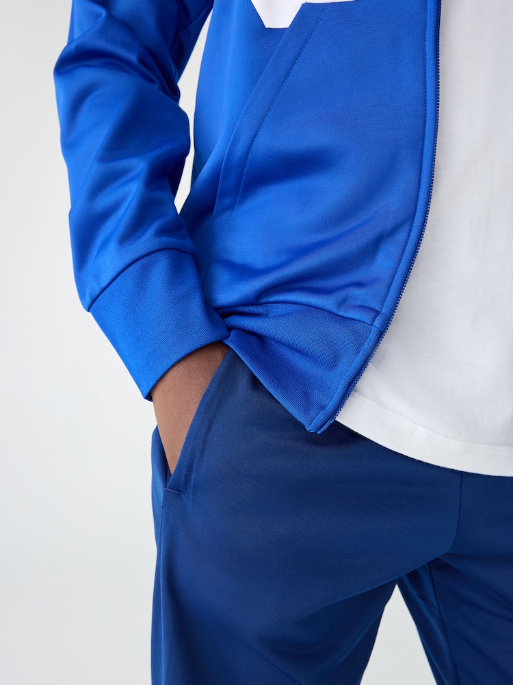 adidas Blue Essentials Climacool Kids Tracksuit