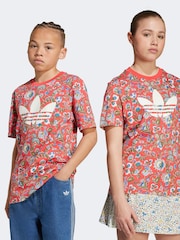 adidas Originals Red X Liberty London Kids T-Shirt - Image 1 of 5