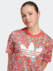 adidas Originals Red X Liberty London Kids T-Shirt - Image 4 of 5
