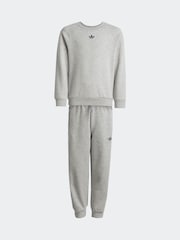 adidas Originals Grey Little Kids Sweatshirt and Joggers Set - Image 8 of 10