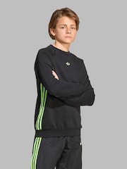adidas Originals Black Loose Sweatshirt Kids - Image 3 of 8