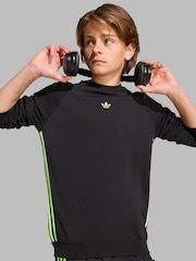 adidas Originals Black Loose Sweatshirt Kids - Image 6 of 8