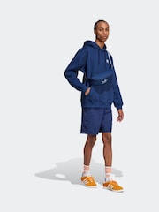 adidas Originals Blue Loose Trefoil Essentials Hoodie - Image 3 of 6