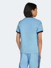 adidas Originals Blue Adicolor 3-Stripes T-Shirt Kids - Image 2 of 5