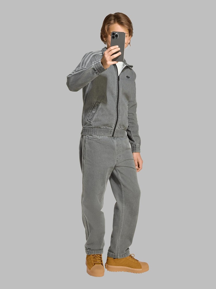 adidas Originals Natural Firebird Denim Track Jacket Kids - Image 2 of 8