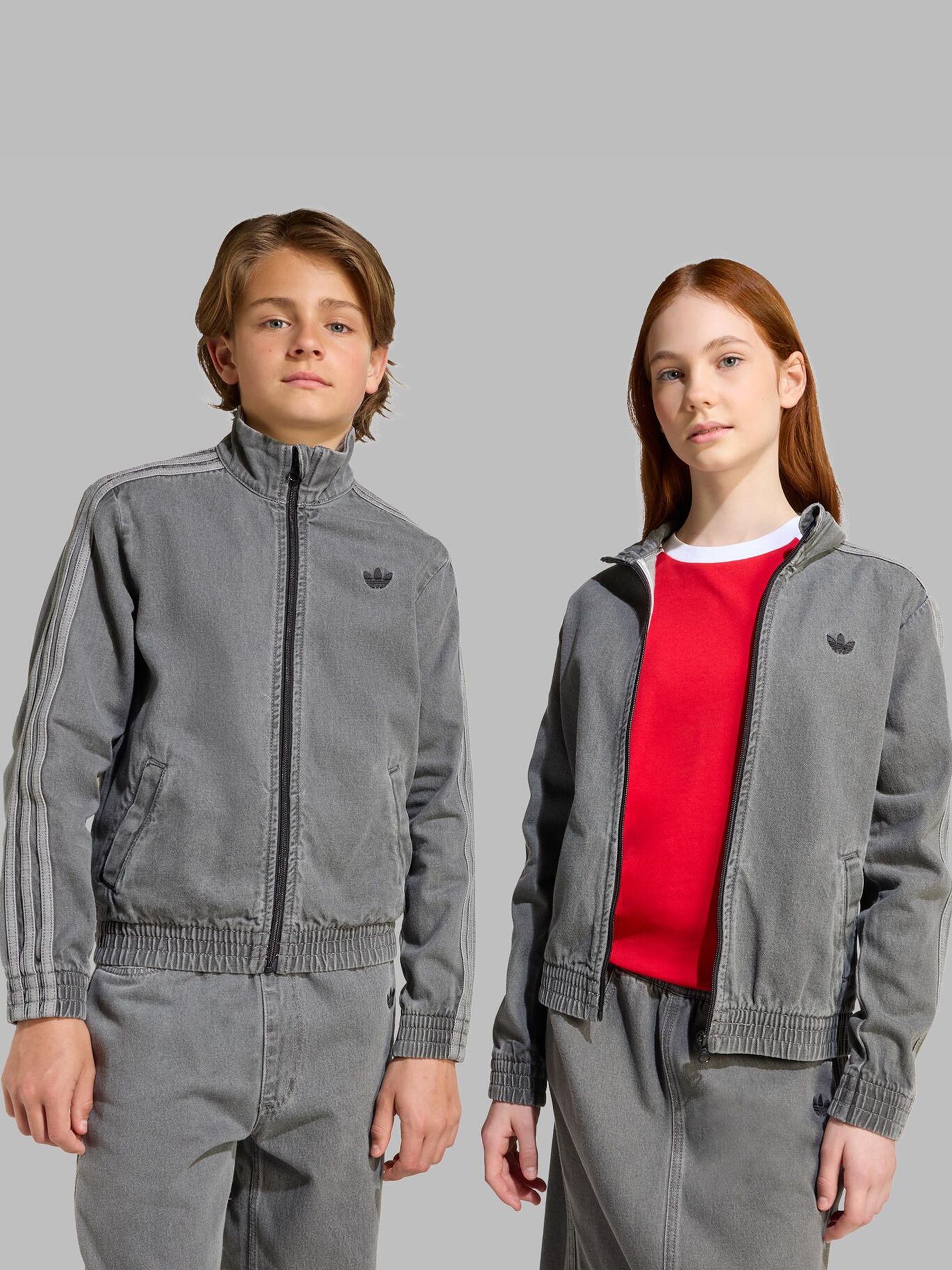 Buy adidas Originals Natural Firebird Denim Track Jacket