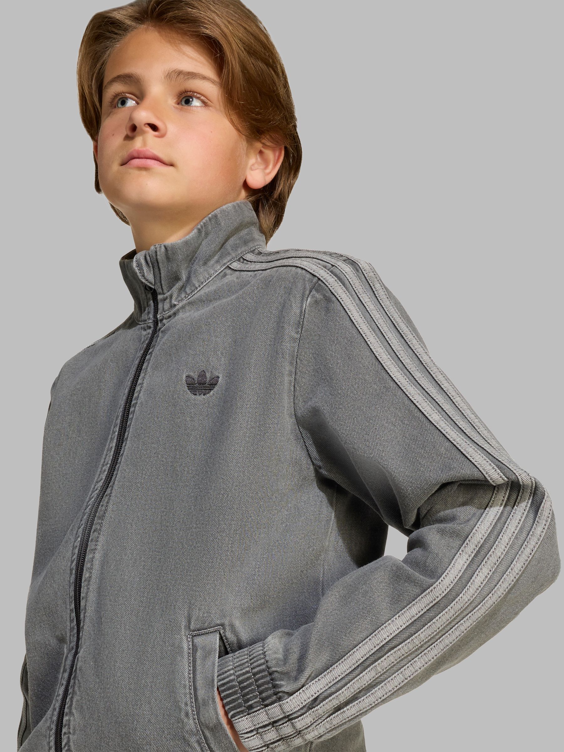 adidas Adicolor Denim Firebird Track Top True Black Denim | eBay