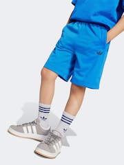 adidas Originals Blue Little Kids T-Shirt and Shorts Set - Image 4 of 8