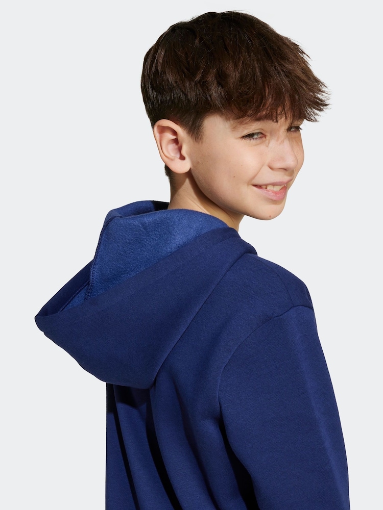 adidas Blue Essentials Collegiate Hoodie Kids - Image 2 of 3
