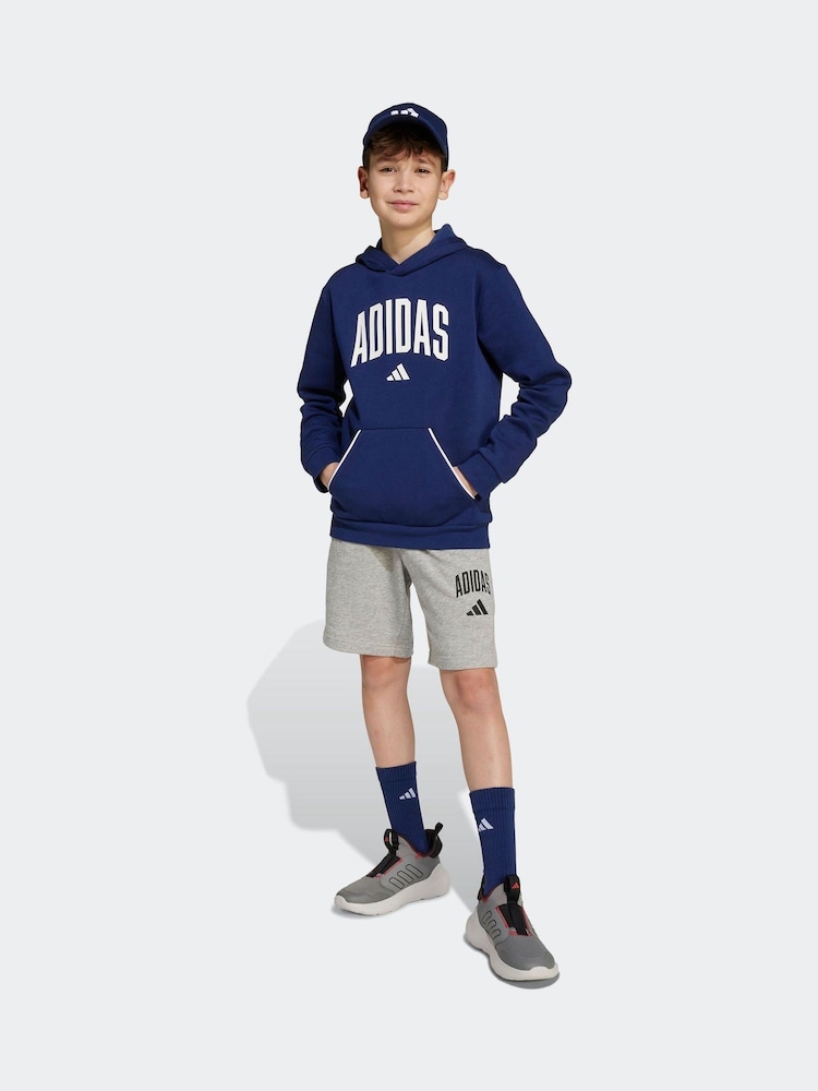 Blue Essentials Collegiate Hoodie Kids - Image 4 of 4