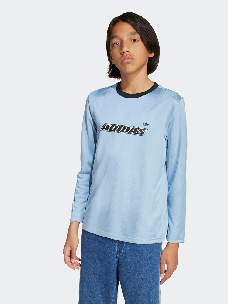 adidas Originals Blue Long Sleeve Kids Top - Image 1 of 6 adidas Originals Blue Long Sleeve Kids Top - Image 1 of 6