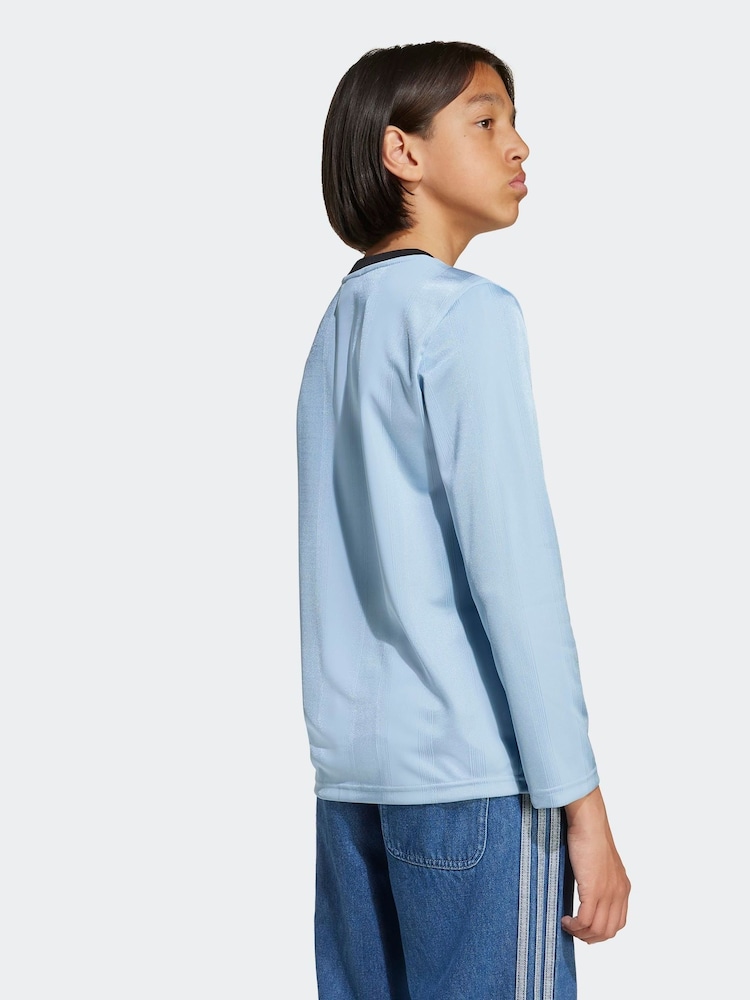 adidas Originals Blue Long Sleeve Kids Top - Image 2 of 6