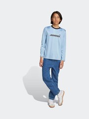 adidas Originals Blue Long Sleeve Kids Top - Image 3 of 6