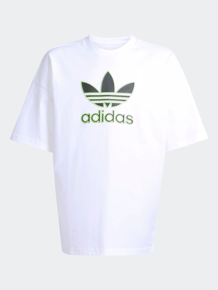 adidas Originals White Oversize Trefoil T-Shirt - Image 5 of 5 adidas Originals White Oversize Trefoil T-Shirt - Image 5 of 5
