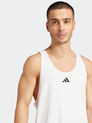 White adidas Power Stringer Vest - Image 4 of 5