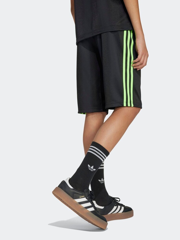 adidas Originals Black Football Kids Shorts - Image 2 of 6