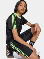 adidas Originals Black Football Kids Shorts - Image 3 of 6