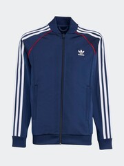 adidas Originals Blue Adicolor SST Kids Track Top - Image 6 of 6